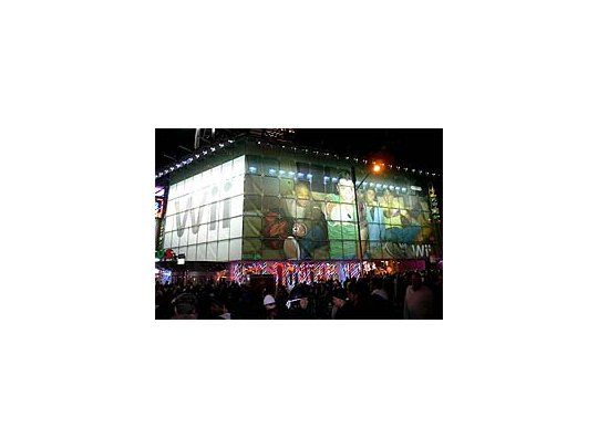 El mundo Wii invadió el Times Square de Manhattan.