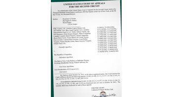 ámbito.com | Copy de la decisión técnica y administrativa de ayer de la Cámara  de Apelaciones de Nueva York, que inquietó por ratificar derecho de los fondos buitre a reclamar el ciento por ciento.