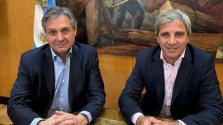 José Luis Daza, junto a Luis “Toto” Caputo. José Luis Daza, junto a Luis “Toto” Caputo.