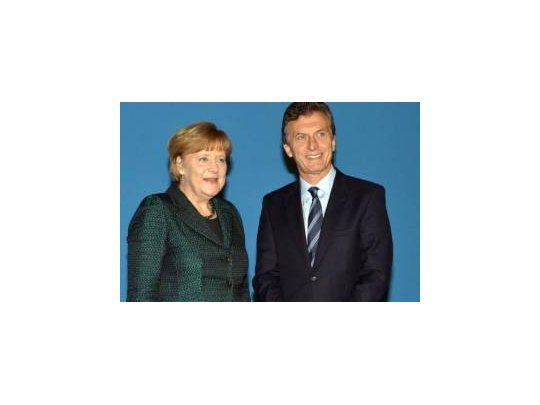 Ángela Merkel y Mauricio Macri