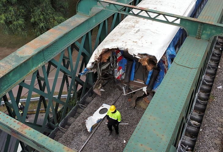 Train crash in Palermo. Train crash in Palermo.