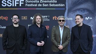 Darín estuvo acompañado por Hernán Goldfrid, director; Emanuel Diez, guionista; y Federico Posternak, productor del filme.