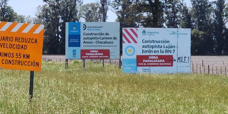 La parálisis de la obra pública también golpea a las autopistas y rutas de la Provincia.