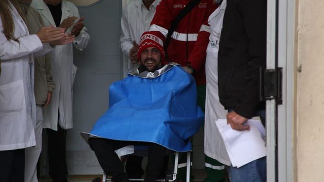 Pablo Grillo se encuentra internado en su centro de rahabilitación. 