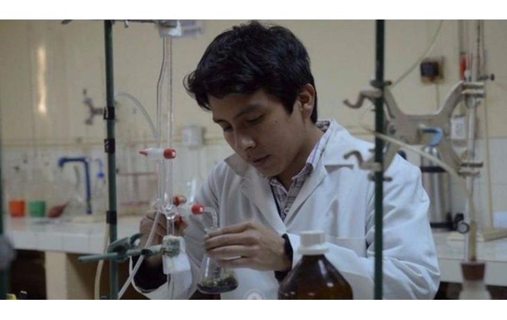 Joaquín Quispe, estudiante de la Facultad de Ciencias Agrarias de Jujuy