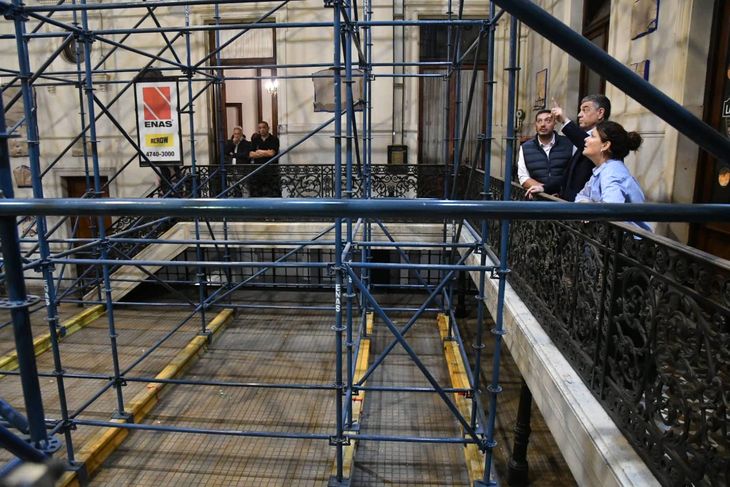 The head of the Buenos Aires Government, Jorge Macri, inside the former La Prensa newspaper building, today the headquarters of the House of Culture. The head of the Buenos Aires Government, Jorge Macri, inside the former La Prensa newspaper building, today the headquarters of the House of Culture.