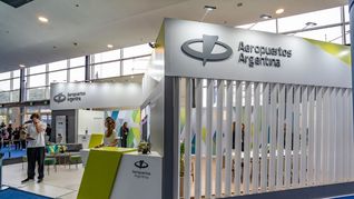 El stand de Aeropuertos Argentina en la Feria Internacional de Turismo (FIT) de este año.