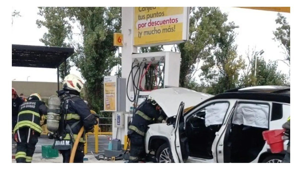 He won with Estudiantes, crashed into a service station and ran over a woman