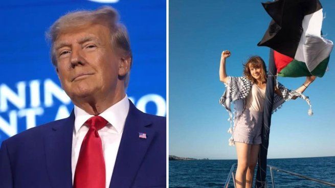 Donald Trump cruzó a Greta Thunberg por su viaje a Gaza para llevar ayuda humanitaria.