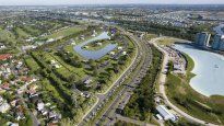 Vista aérea de Rowers sobre el Camino de los Remeros, en el partido de Tigre, uno de los puntos del conurbano con más proyección