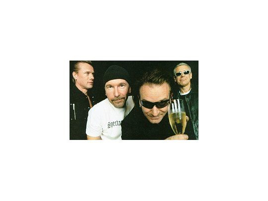 El menú de U2 en Chile