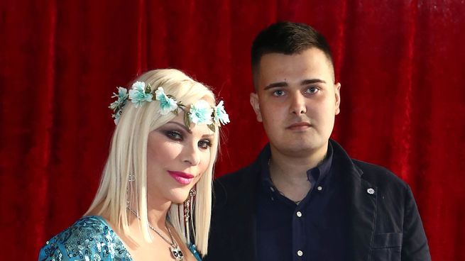 La Cicciolina y su hijo Ludwig Koons.&nbsp;