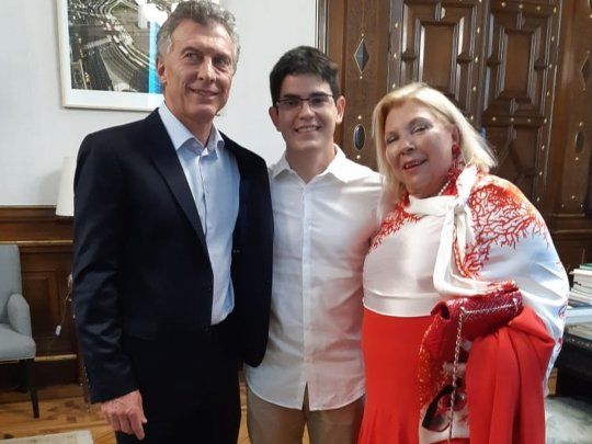 Elisa Carrió visitó al presidente en la Casa Rosada aunque no participó de la mesa política del Gobierno.