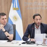 Maximiliano Ferraro y Juan Marino, autoridades de la comisión $LIBRA en Diputados. Maximiliano Ferraro y Juan Marino, autoridades de la comisión $LIBRA en Diputados.