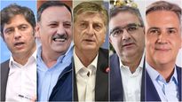 Axel Kicillof, Ricardo Quintela, Sergio Ziliotto, Raúl Jalil y Martín Llaryora.