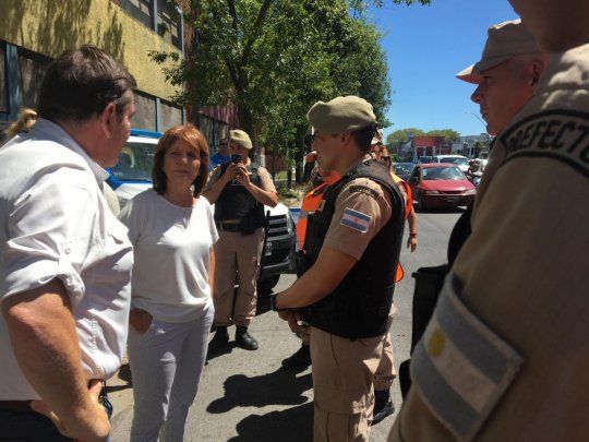 Patricia Bullrich realizó una recorrida por puestos de control de las Fuerzas de Seguridad en Mar del Plata.