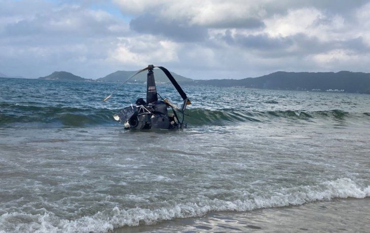 Helicóptero cayó en Florianopolis: tres turistas argentinos heridos.