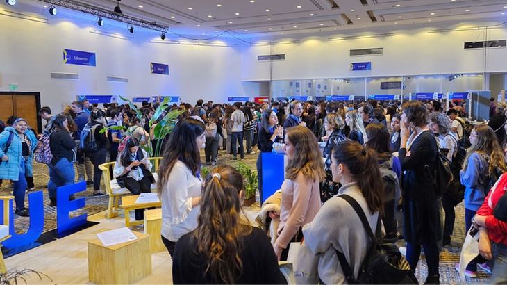 El Salón Pampa del Sheraton Convention Center, el lugar donde estuvo emplazada la feria Estudiar en Europa. El Salón Pampa del Sheraton Convention Center, el lugar donde estuvo emplazada la feria Estudiar en Europa.