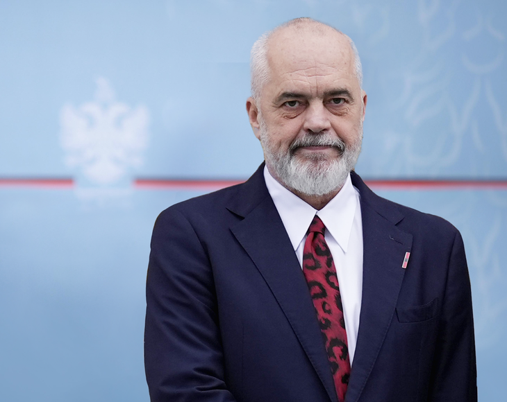 Edi Rama, es primer ministro de Albania desde 2013 y fue recientemente reelecto