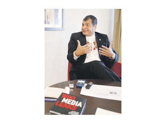 Rafael Correa recibió a Ámbito Financiero en su paso por Mendoza, por la cumbre de Unasur. Afirmó que los medios públicos de su país son «razonablemente objetivos».