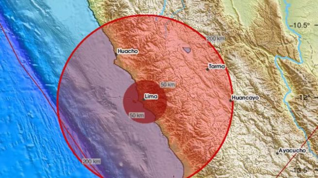 Epicentro en el océano Pacífico, frente a la costa de Chimbote, el sismo se sintió también en Lima.