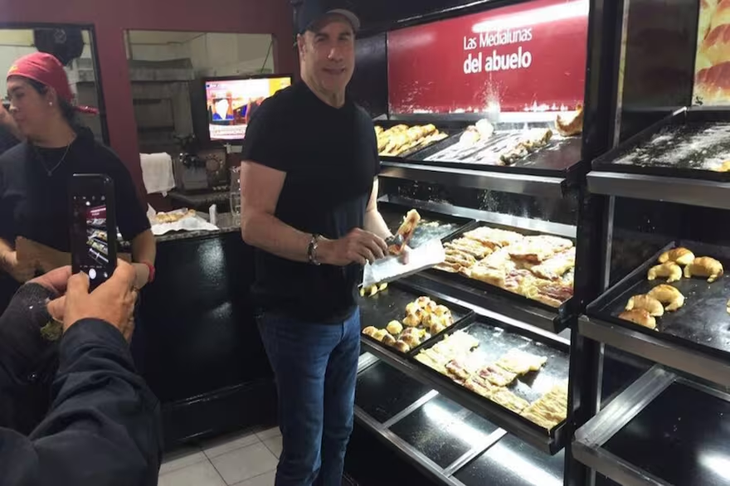 John Travolta spent a few days on vacation in Bariloche