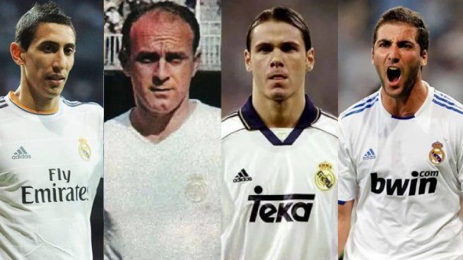 Con Mastantuono, la lista de todos los futbolistas argentinos que jugaron en el Real Madrid