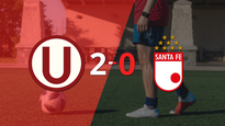 con dos goles, universitario se impuso a santa fe en monumental de la u