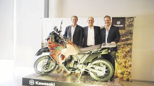Grupo Iraola presentó la legendaria moto Kawasaki KLR 650