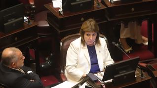 En calidad de presidenta del bloque libertario, Patricia Bullrich tuvo la última intervención de la sesión. En calidad de presidenta del bloque libertario, Patricia Bullrich tuvo la última intervención de la sesión.