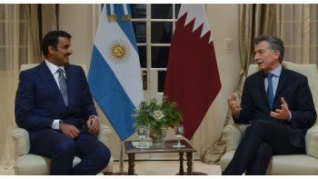 En busca de inversiones, Macri se reunió con el Emir de Qatar
