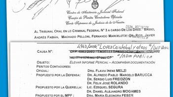 pericia. La pericia oficial por los planes de pago de Oil Combustibles fue incorporada al juicio oral que lleva adelante el Tribunal Oral Federal N°3 a cargo de Fernando Machado Pelloni, Andrés Basso y Javier Ríos.