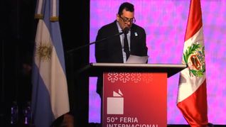 Leonardo Cifelli participó del discurso inaugural de la Feria del Libro. Leonardo Cifelli participó del discurso inaugural de la Feria del Libro.