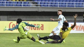 Alexis Mac Allister convirti&oacute; el gol con el que Argentina derrot&oacute; a Ecuador.