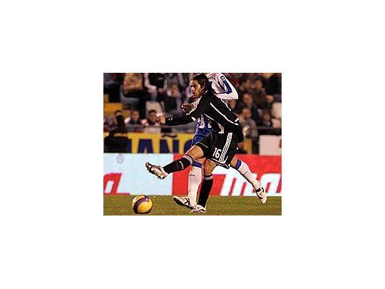 Fernando Gago, en su primer partido con en el Real Madrid