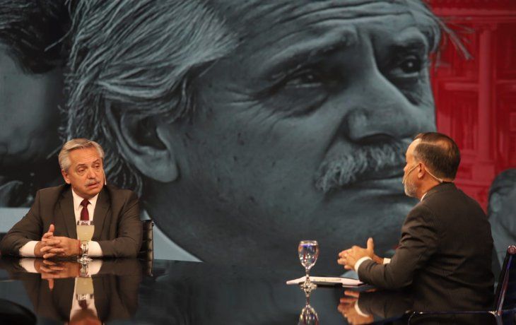 Alberto Fernández en C5N.