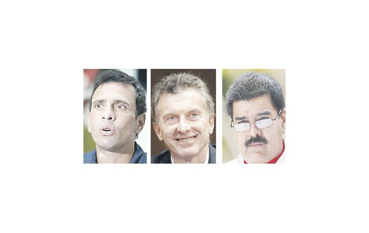 ámbito.com | Henrique Capriles, Mauricio Macri y Nicolás Maduro