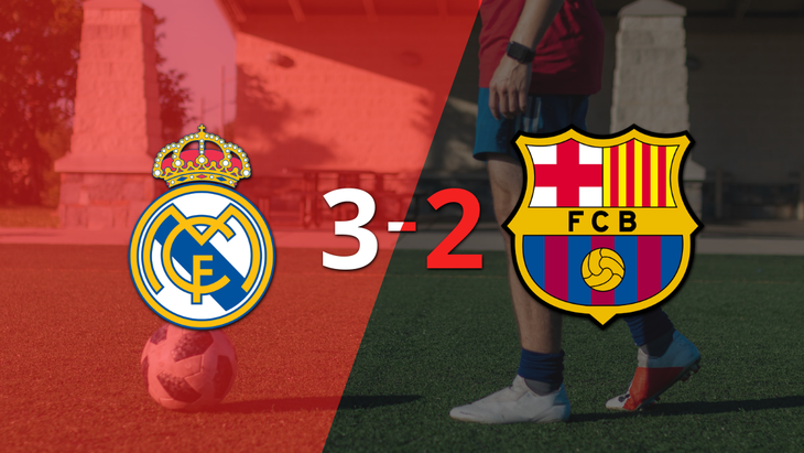 Real Madrid remonta y gana 3 a 2 el Clásico ante Barcelona