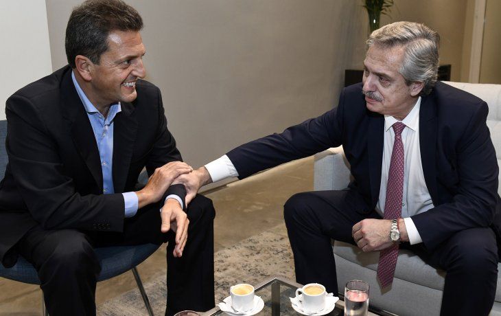 Sergio Massa y Alberto Fernández.