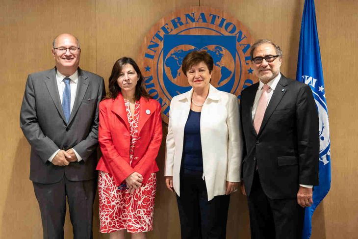 Silvina Batakis se reunió por primera vez con la titular del FMI, Kristalina Georgieva