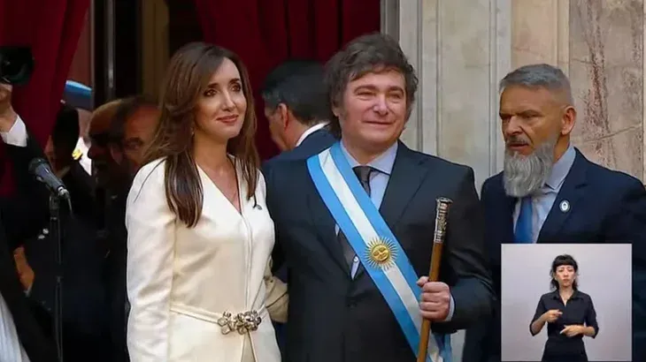 Javier Milei brindó su primer discurso como presidente de la Nación. 