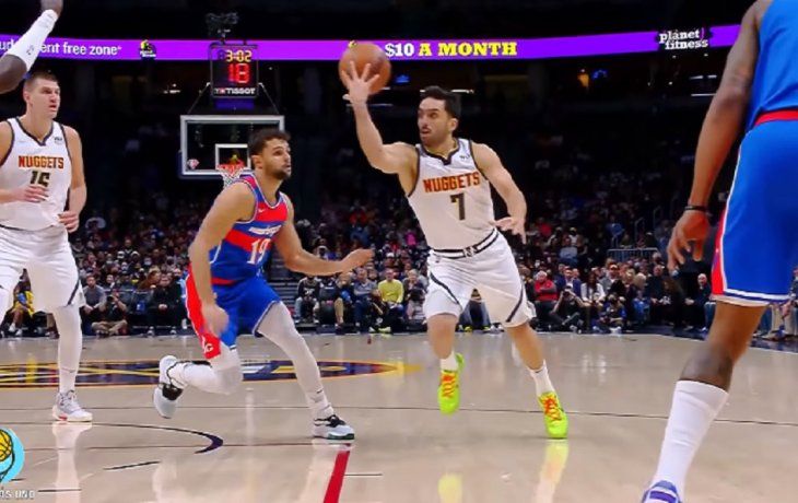 las magicas asistencias de campazzo ante washington que deslumbraron a la nba