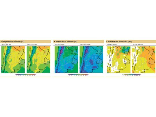 Se esperan importantes lluvias sobre el norte del área agrícola