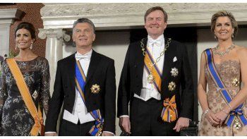 Juliana Awada, Mauricio Macro, Guillermo de Holanda y Máxima