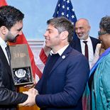 Zohran Mamdani y Axel Kicillof, en los EEUU.