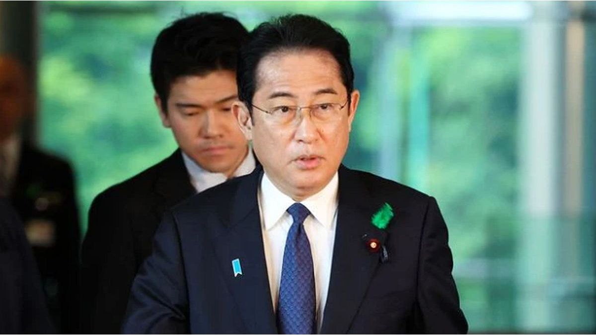 The Japanese prime minister kicked his son out of the government after a controversial party