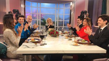 Mirtha Legrand durante la conducción de su programa el sábado a la noche.