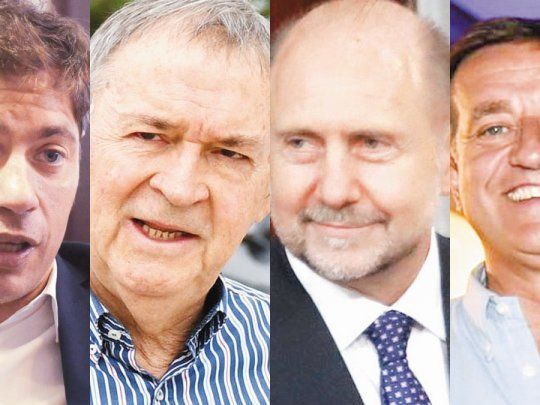 Axel Kicillof, Juan Schiaretti, Omar Perotti y Rodolfo Suarez
