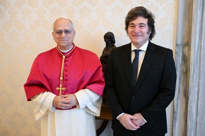 León XIV y Milei: el primer encuentro tras el fallecimiento del papa Francisco.