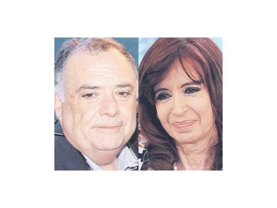 Eduardo Valdés y Cristina de Kirchner